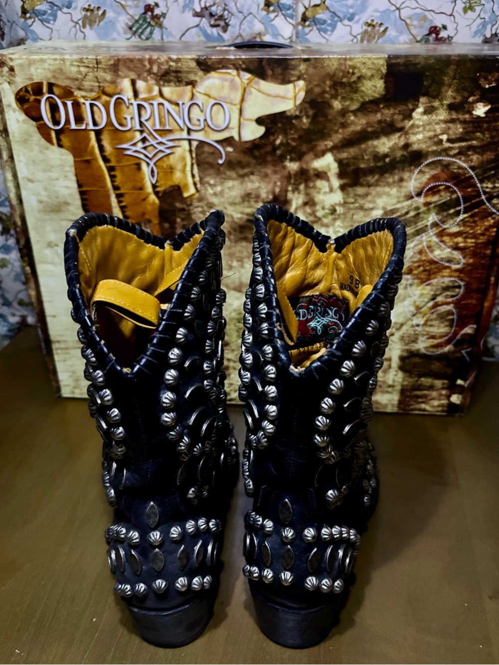 Old Gringo “Tino Tino” Black Studded Western Boots - Picture 4 of 10